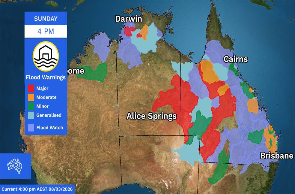 NT Flood crocodile warning-Image Via-FB-BOM
