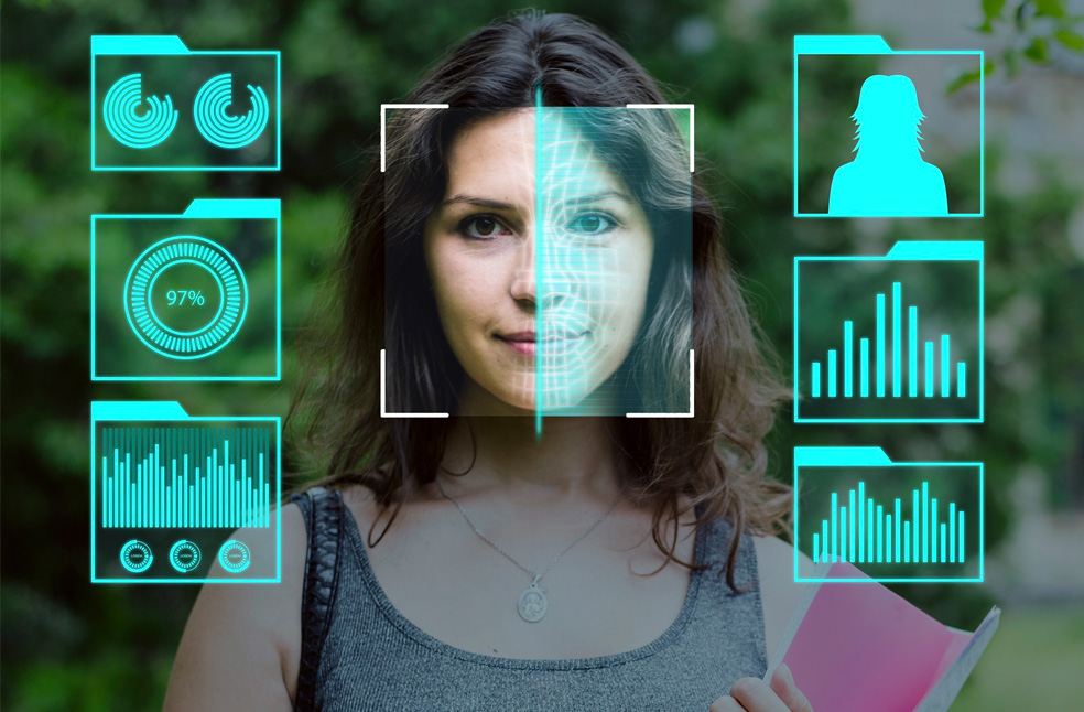 Face recognition illustration