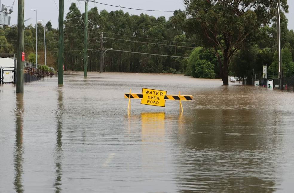 Flooded road