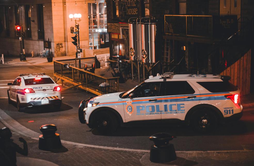 Police Cars on the Road