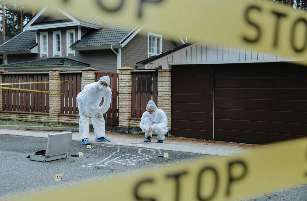Police Investigating Crime Scene