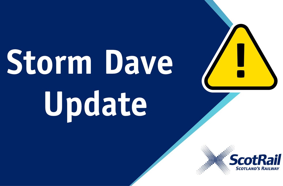 Storm Dave eases in UK-Image Via-X-ScotRail