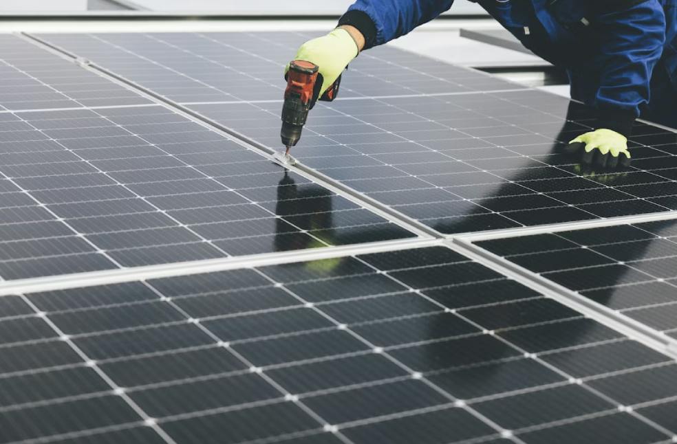 Installing renewable power generation solar panels