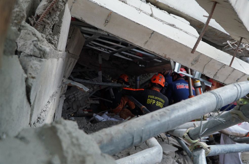 Philippines building collapse-Image Via-FB-BFP Luzon