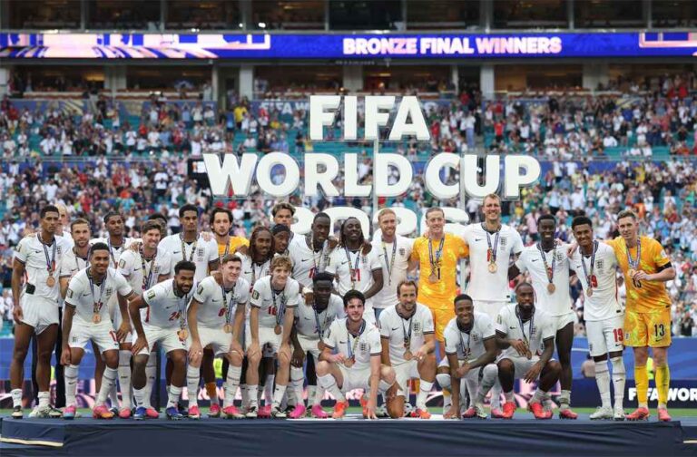 England beat France 6-4 to secure World Cup third place England world cup 3rd place-Image Via--X-England