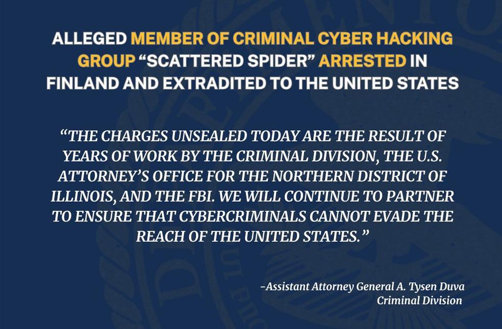 Scattered Spider teen arrested-Image Via-US DOJ