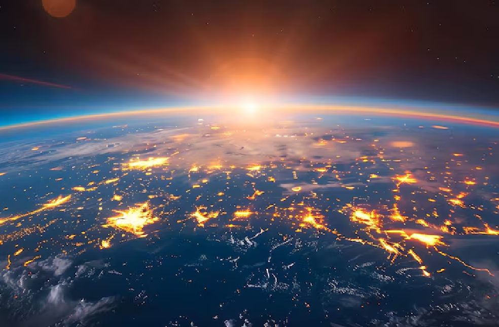 Light from earth
