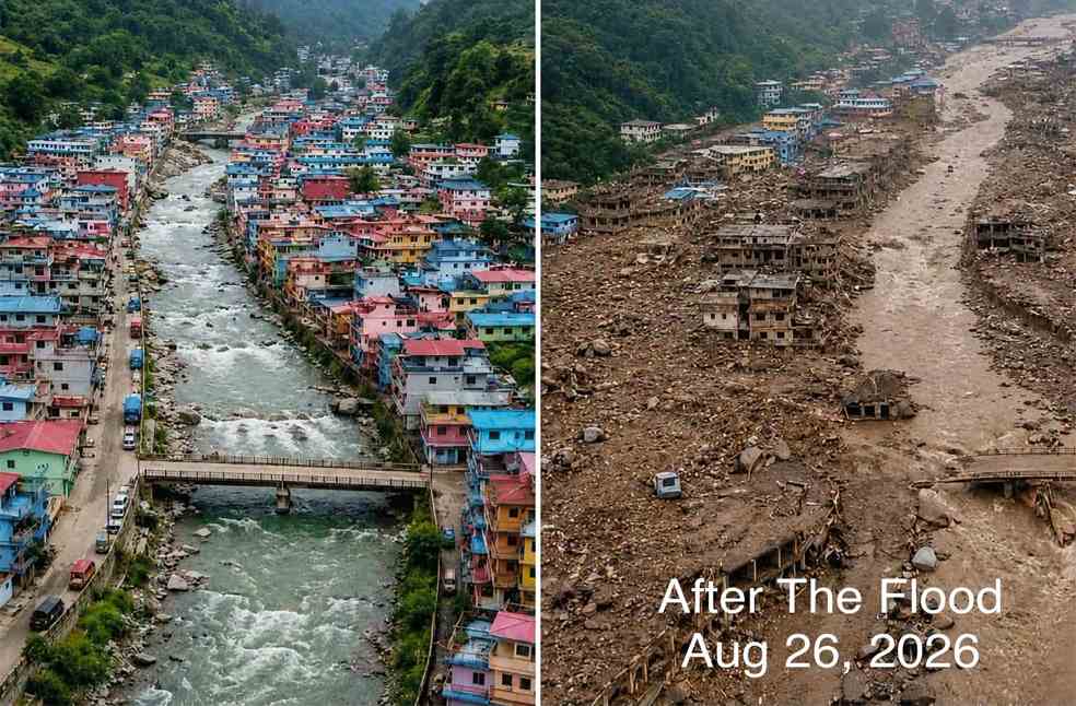 China Nepal flooding-Image Via-Meterologist