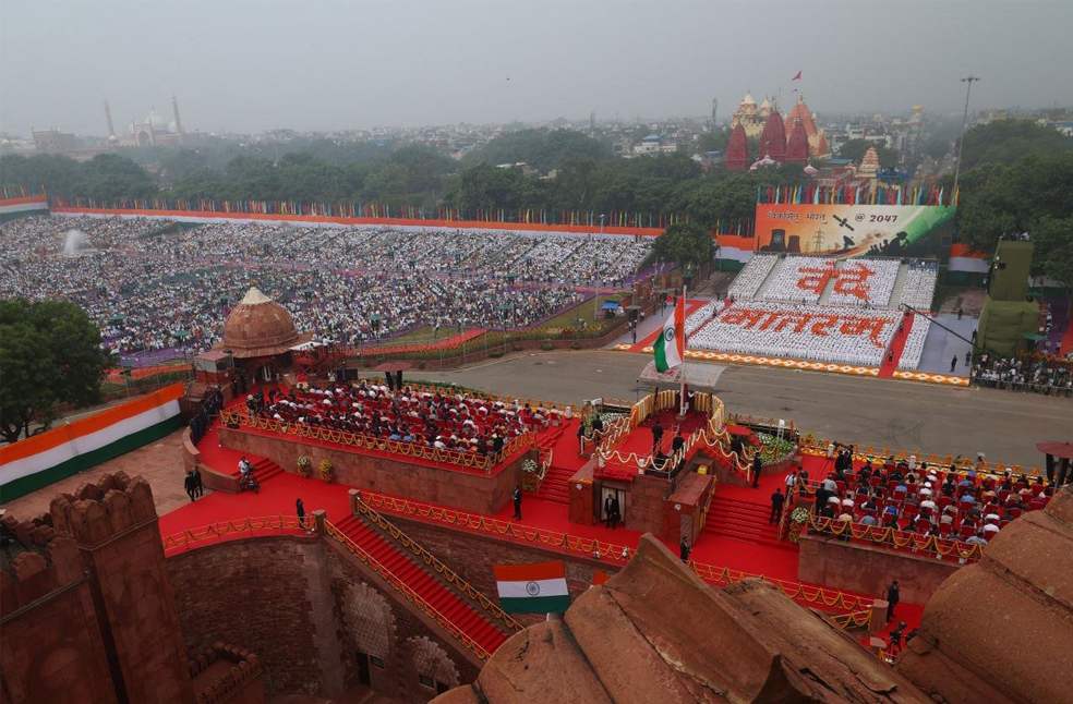 PM Modi on Independence Day-Image from-X-Modi