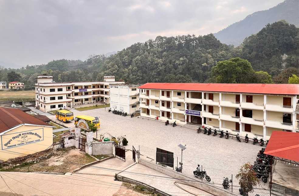 Nepal flood school evacuation-Image Via-FB-Tribhuvan Trishuli