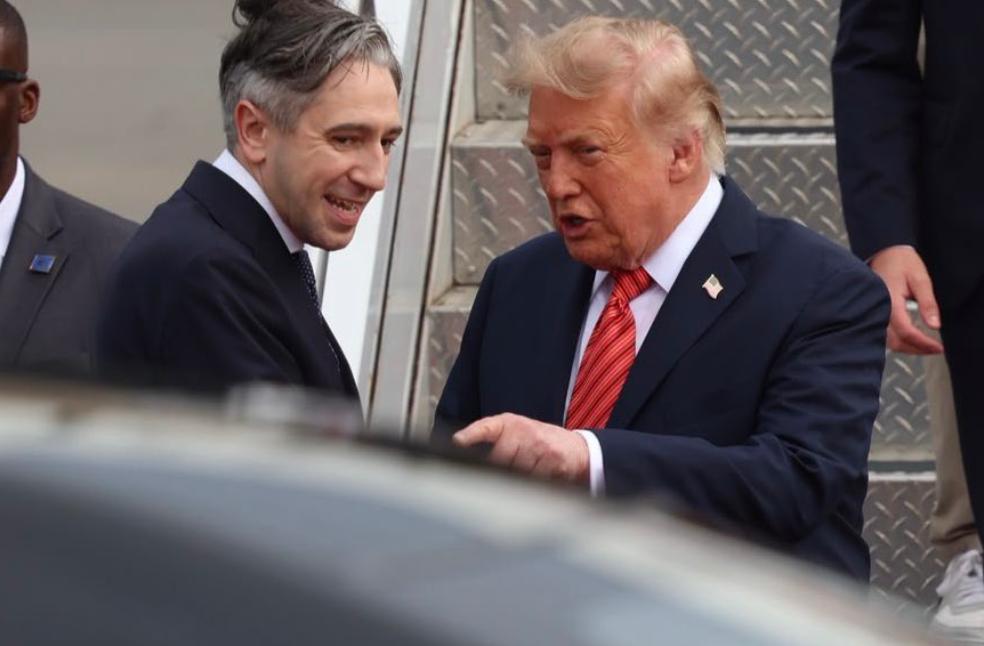 Trump arrives in Dublin