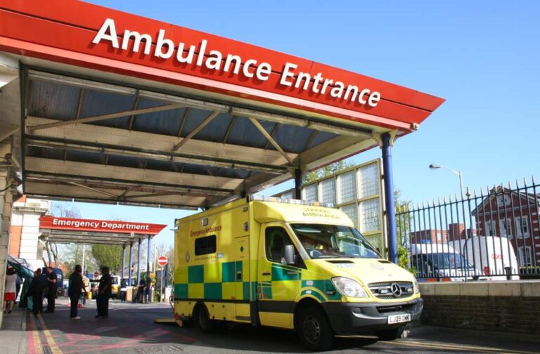 Long ambulance delays leave patients at risk in England Ambulance delays nhs-Image Via-Kings College Hosp