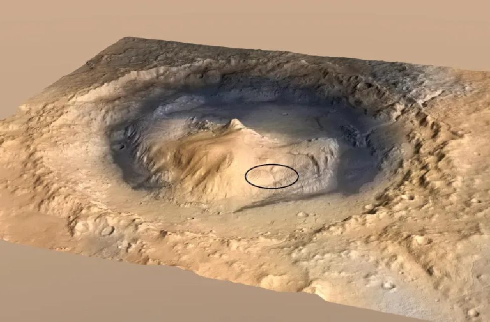 NASA Curiosity Rover Mars Image