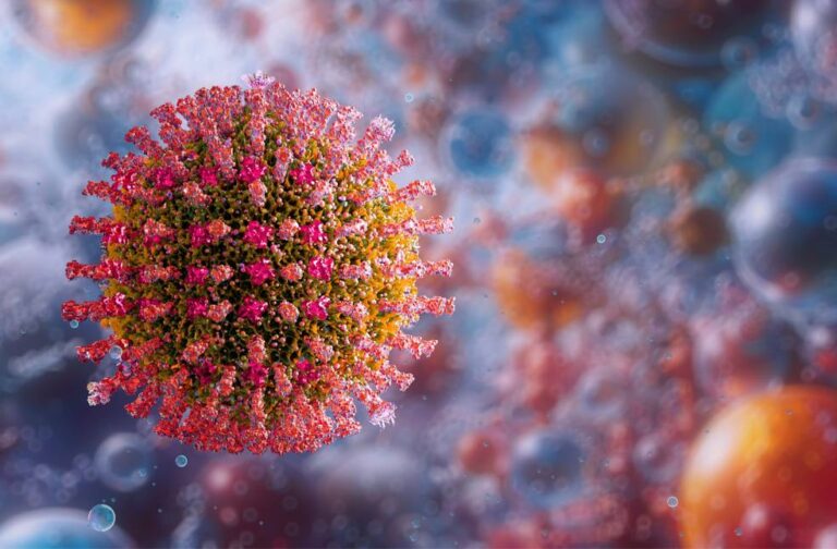 New York declares emergency as measles cases surpass 100 Measles virus close-up representation